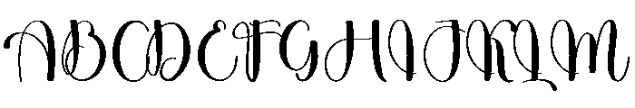 Kimberly Magnolia Font UPPERCASE