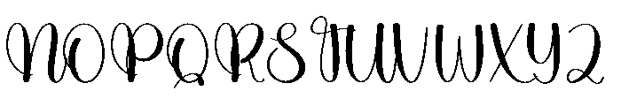 Kimberly Magnolia Font UPPERCASE