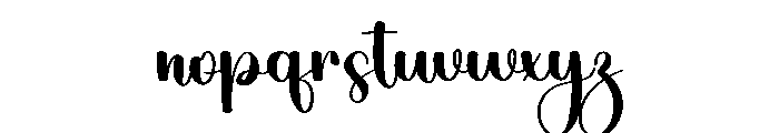 Kimberly Magnolia Font LOWERCASE