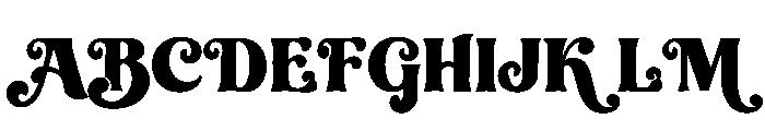 Kimbrella Font UPPERCASE