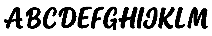 Kimily Script Font UPPERCASE
