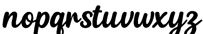 Kimily Script Font LOWERCASE