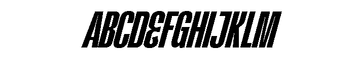 Kimotto Condensed SemBd Ita Font UPPERCASE