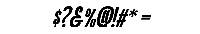 KimottoCondensed-SemBdIta Font OTHER CHARS