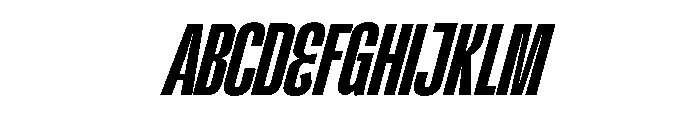 KimottoCondensed-SemBdIta Font UPPERCASE