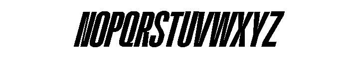 KimottoCondensed-SemBdIta Font UPPERCASE