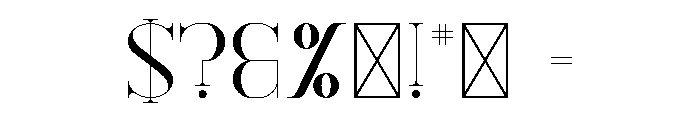 Kindel Branding Font OTHER CHARS