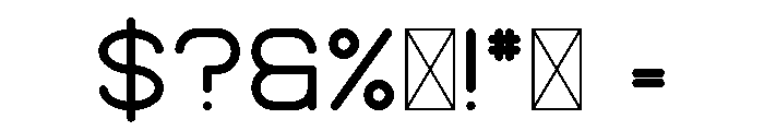 Kindel Rounded Font OTHER CHARS