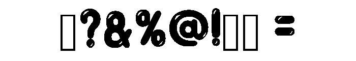 Kinder Bubble Regular Font OTHER CHARS