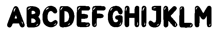 Kinder Bubble Regular Font UPPERCASE