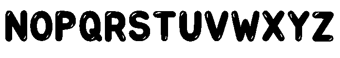 Kinder Bubble Regular Font UPPERCASE