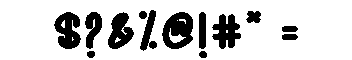 Kinder Bubble Font OTHER CHARS