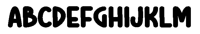 Kinder Bubble Font UPPERCASE
