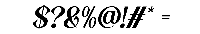 Kinder Land Italic Font OTHER CHARS