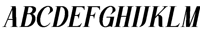 Kinder Land Italic Font UPPERCASE