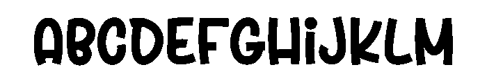 Kinder Lands Font UPPERCASE