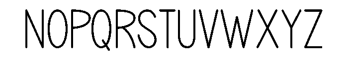 Kinder Modern Font UPPERCASE
