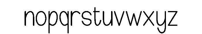 Kinder Modern Font LOWERCASE