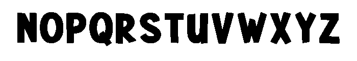 Kinder School Regular Font UPPERCASE