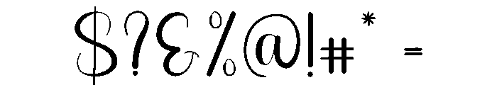 Kinder Signature Font OTHER CHARS