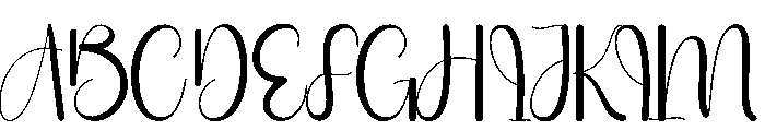 Kinder Signature Font UPPERCASE