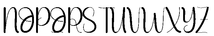 Kinder Signature Font UPPERCASE