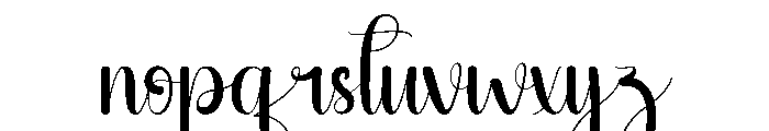 Kinder Signature Font LOWERCASE
