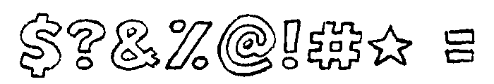 Kindergarten Krayon Font OTHER CHARS