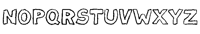 Kindergarten Krayon Font LOWERCASE