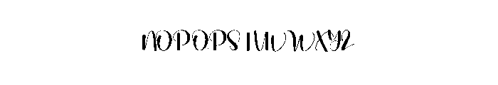 Kinding Bitter Font UPPERCASE