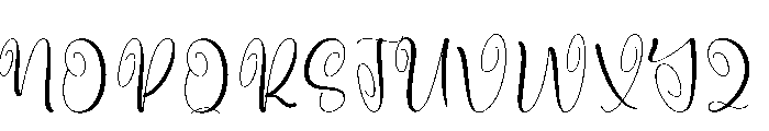 Kindly1 Font UPPERCASE
