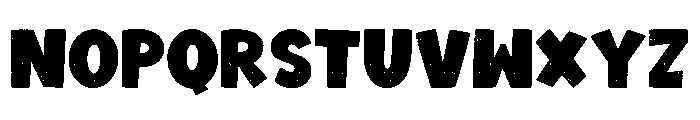 Kindness Quirky Texture Font LOWERCASE