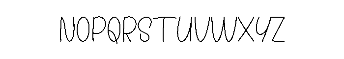 Kindness School Font LOWERCASE