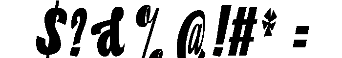 KindoraSlant-Regular Font OTHER CHARS