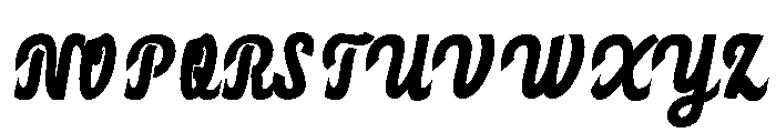 KindoraSlant-Regular Font UPPERCASE