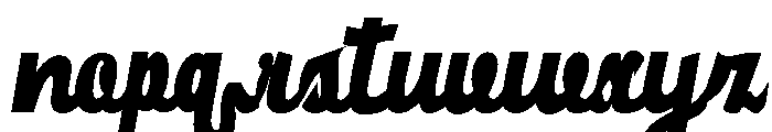 KindoraSlant-Regular Font LOWERCASE