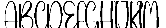 Kindred Holiday Font UPPERCASE