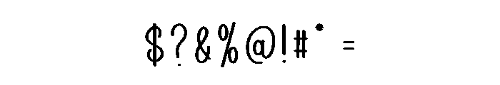 Kindred Sunshine Font OTHER CHARS