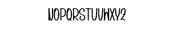 Kindred Sunshine Font LOWERCASE