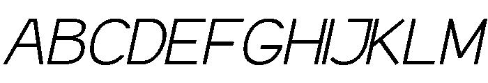 Kinetix Sans Italic Italic Font UPPERCASE
