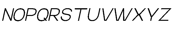 Kinetix Sans Italic Italic Font UPPERCASE