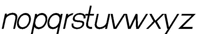Kinetix Sans Italic Italic Font LOWERCASE