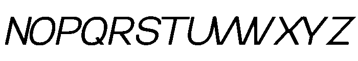 Kinetix Sans Italic Regular Font UPPERCASE
