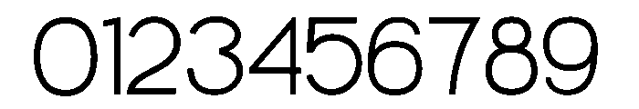Kinetix Sans Thin Font OTHER CHARS