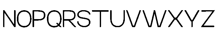 Kinetix Sans Thin Font UPPERCASE