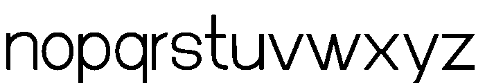 Kinetix Sans Thin Font LOWERCASE