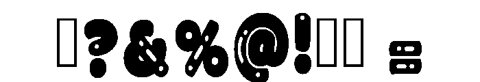 King Bubble Regular Font OTHER CHARS
