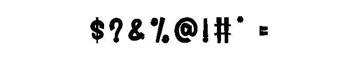 King Crab Font OTHER CHARS
