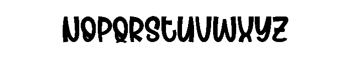 King Crab Font LOWERCASE