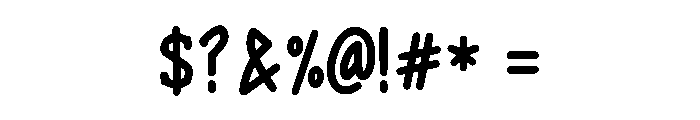King Of Thunder Font OTHER CHARS